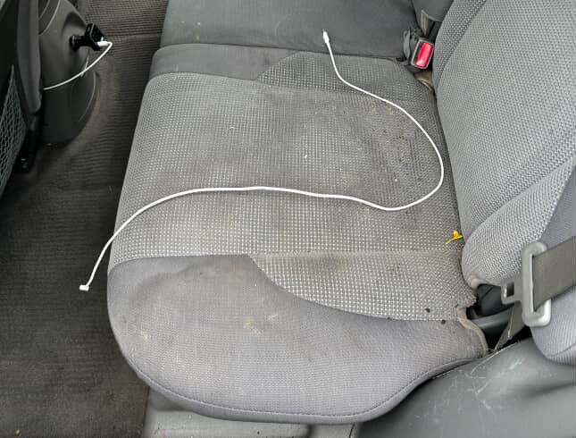 Rear seats before
