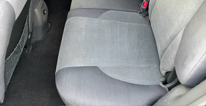 Rear seats after